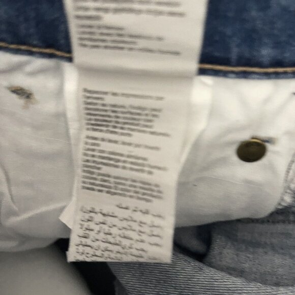 Mavi Jeans Women 27 Blue Elliot High Rise Wide Crop Two Tone Denim New - Picture 13 of 14